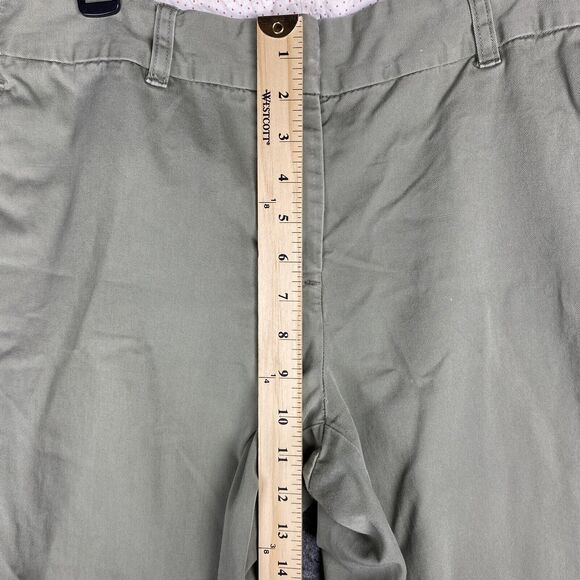 G.H. Bass Pants‎ Womens 12 High Waist Tapered Relaxed Loose Lightweight Chino - Picture 7 of 11